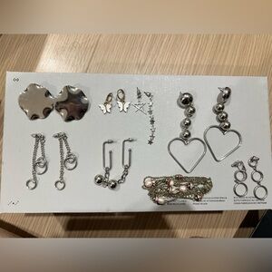 Silver Earring Set for $15